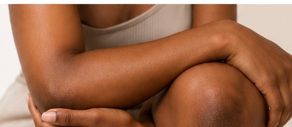 Dark knees and elbows