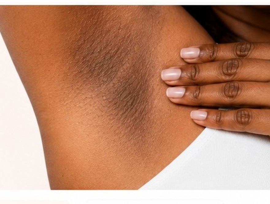 Underarm close-up